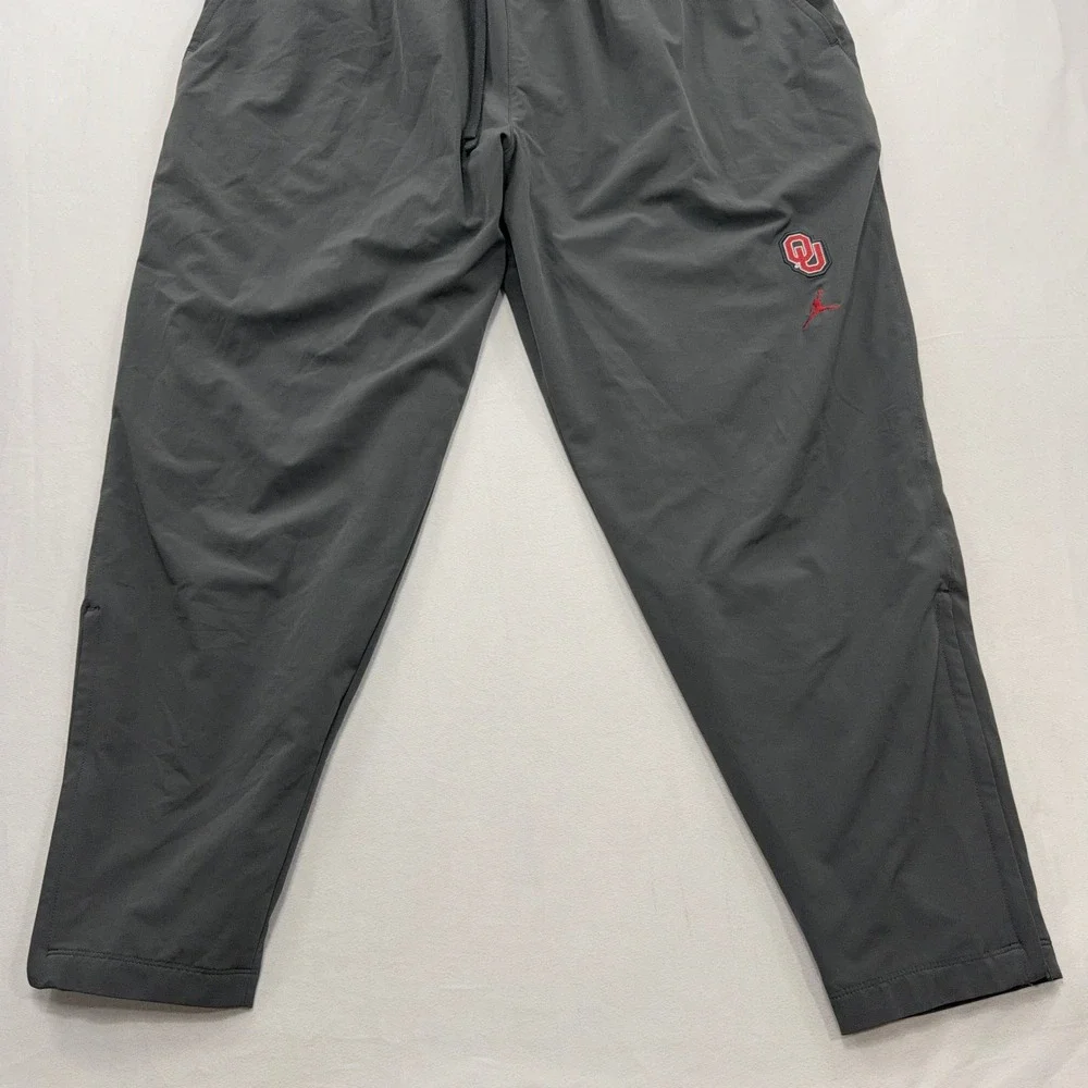Jordan Pants Oklahoma Sooners Team Issued Player Track Gray Mens XXL